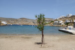 Heronissos beach where Theodore and Mabel came ashore
